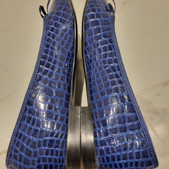 MAUD FRIZON Ladies Blue Leather Ballerina Flat Shoes, Size 36.5 - Picture 5 of 5